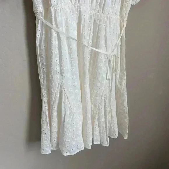 Madewell Eyelet Tassel-Tie Mini Dress Size 10 - Picture 9 of 14